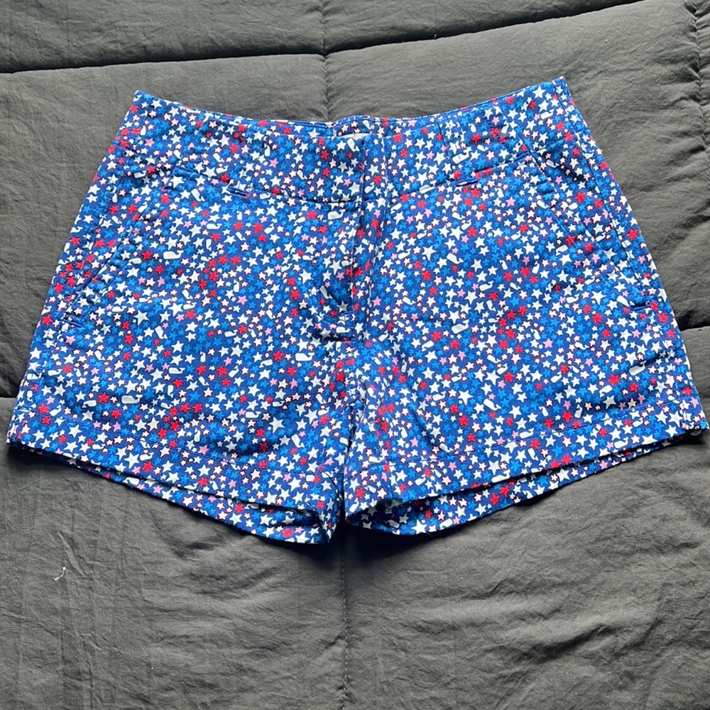 vineyard vines red white and blue shorts (women’s 0)